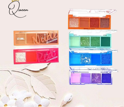 MINI PALETA DE SOMBRAS X4 BULE SFR COLOR