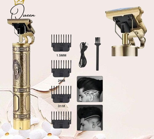 MAQUINA DE AFEITAR CLIPPER CON DISEÑO DORADA WS-T99