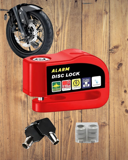 CANDADO DE DISCO CON ALARMA MOTO